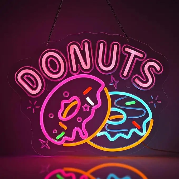 Donuts Shop Neon Sign