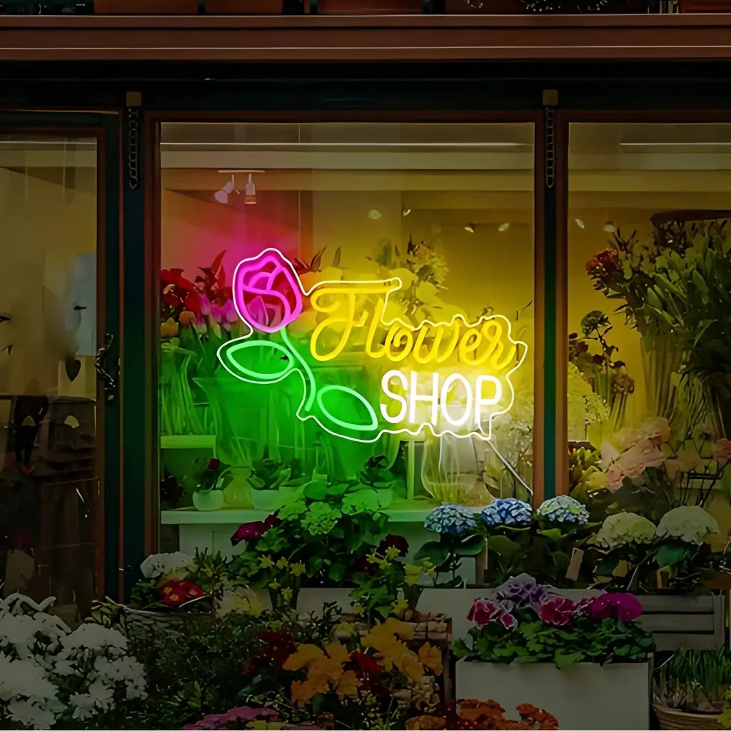 Flower Shop Neon Sign