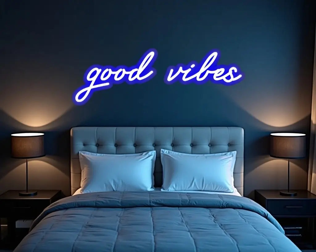 Good Vibes Bedroom Neon Sign