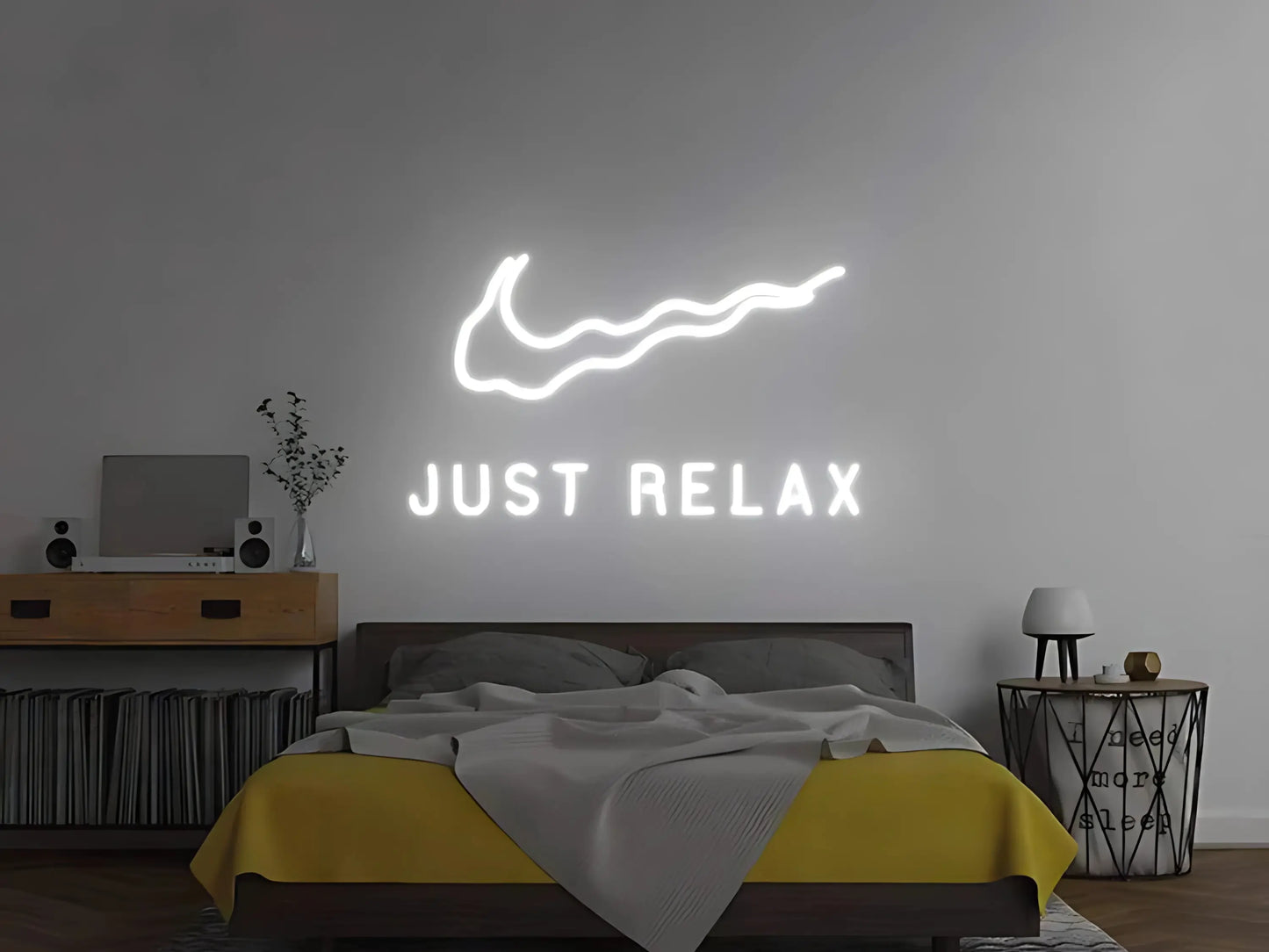 Just Relax Bedroom Neon Sign