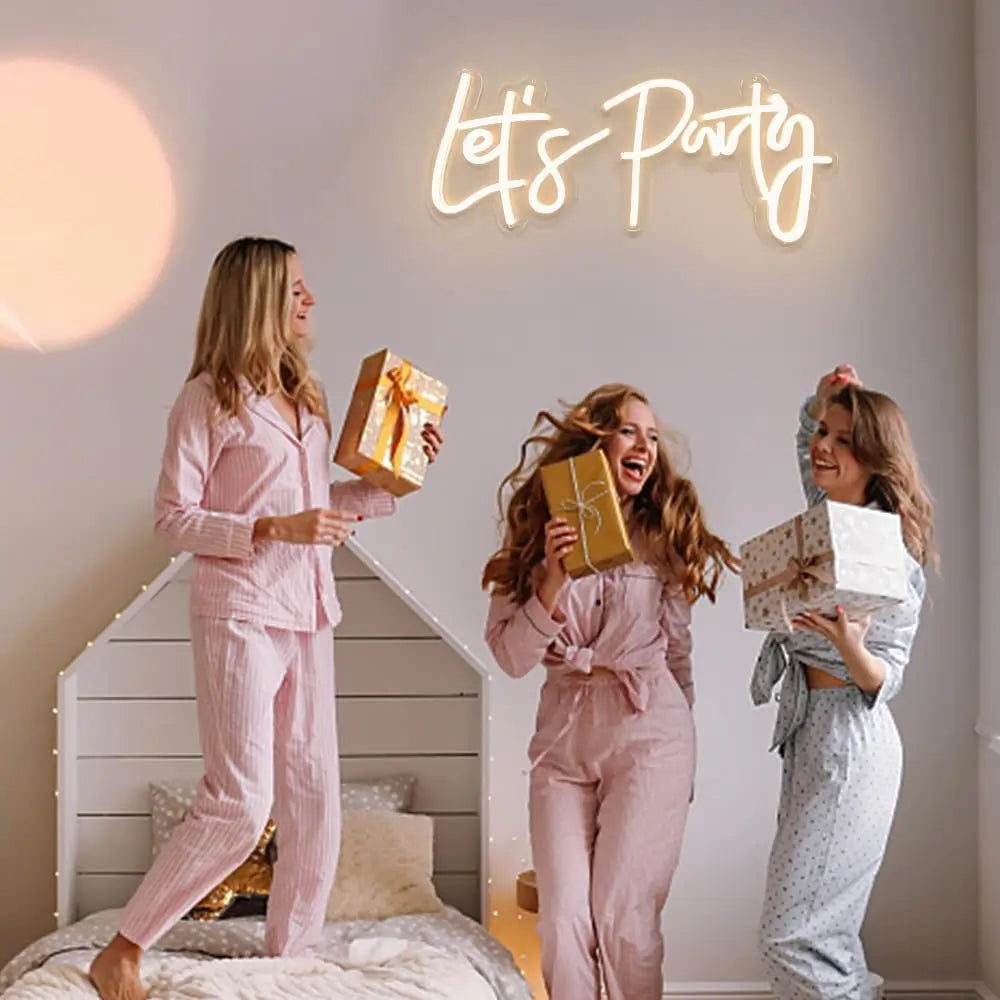 Let's Party Birthday Neon Sign