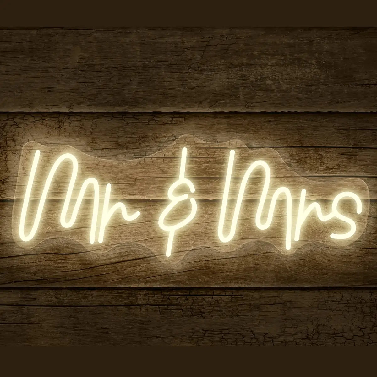 Mr & Mrs Wedding Neon Sign