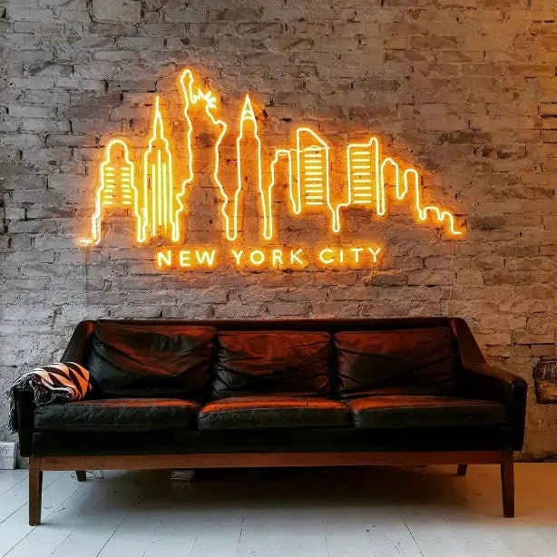 New York Skyline Bedroom Neon Sign