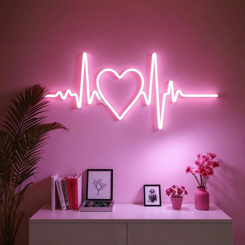 Heartbeat Bedroom Neon Sign