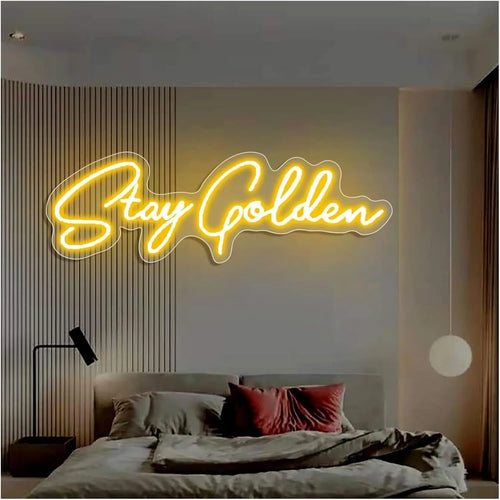 Stay Golden Bedroom Neon Sign