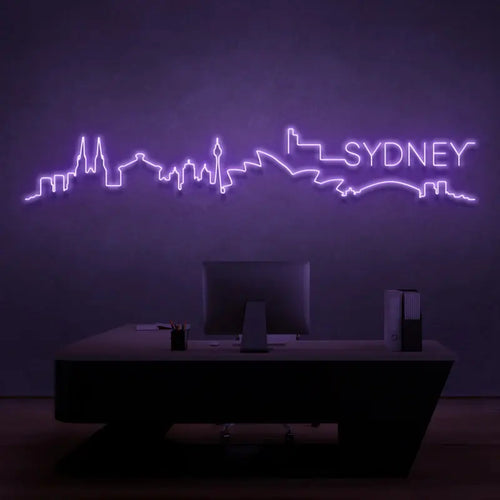 Sydney Skyline Bedroom Neon Sign