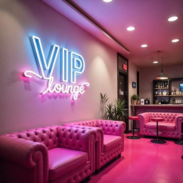 VIP Lounge Bar Neon Sign